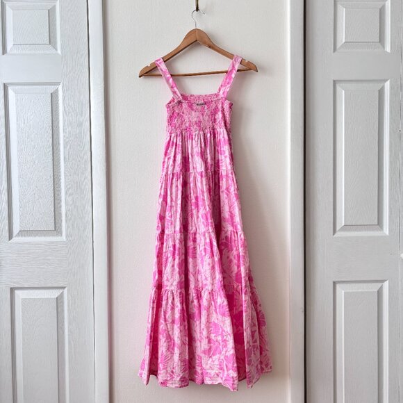 MICHAEL Michael Kors Palm Tiered Smock Midi Dress - Picture 5 of 8